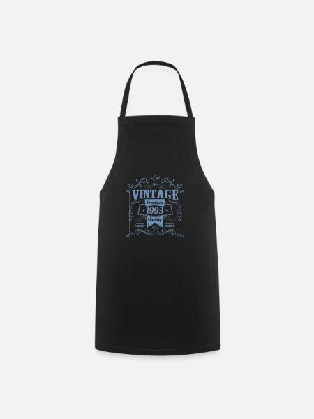1993 Anniversaire 30e anniversaire Dictons vintage - Tablier de cuisine - noir
