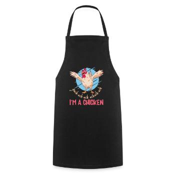 I'm A Chicken Custome Kids - Cooking Apron - black - Front - AI Model Male 185 dark (185cm)