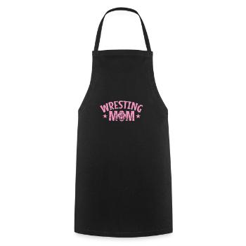 Wrestling Mom Show Ring Fight Acting - Cooking Apron - black - Front - AI Model Male 185 dark (185cm)