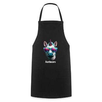 Tante Licorne Licorne Fan Licorne Tantes - Tablier de cuisine - noir - Devant - AI Model Male 185 dark (185cm)
