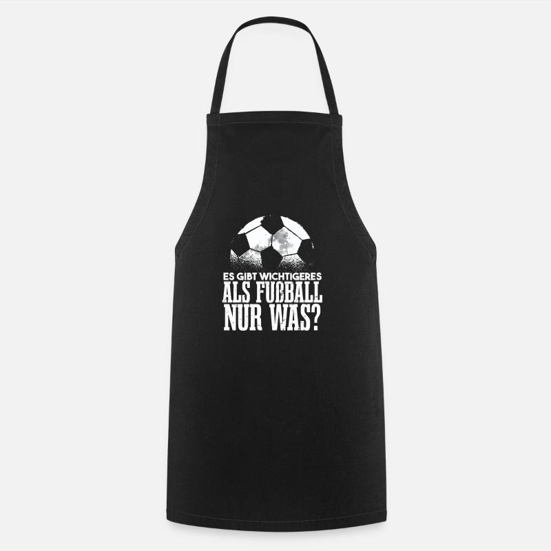 Fußballer Sprüche Lustig - Kochschürze - Schwarz