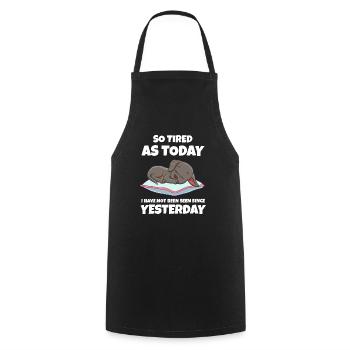 Sleeping Sweet Gift - Cooking Apron - black - Front - AI Model Male 185 dark (185cm)