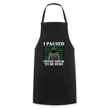 True Crime Murder Spy Crime Intérêt Idée cadeau - Tablier de cuisine - noir - Devant - AI Model Male 185 dark (185cm)