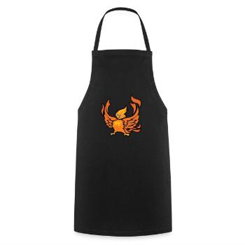 Phoenix Bird Mythical Creatures - Cooking Apron - black - Front - AI Model Male 185 dark (185cm)