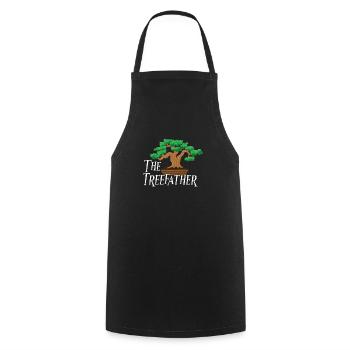 Bonsai Japan Silhouette Gardener Gardening Lover - Cooking Apron - black - Front - AI Model Male 185 dark (185cm)