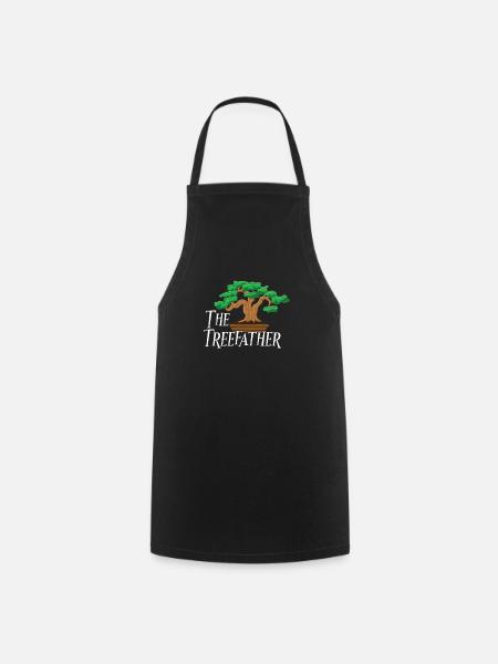 Bonsai Japan Silhouette Gardener Gardening Lover - Cooking Apron - black