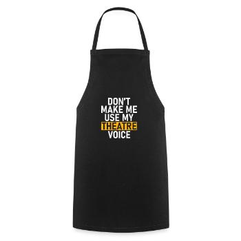 Theatre Quote Funny Actor Musical Theatre - Cooking Apron - black - Front - AI Model Male 185 dark (185cm)