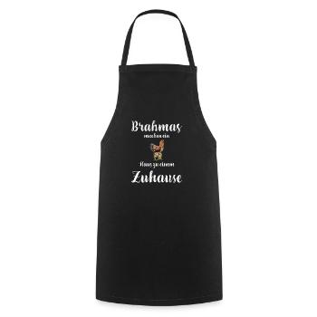Brahma Hühner I Chicken Geflügel Motiv für - Kochschürze - Schwarz - Vorne - AI Model Male 185 dark (185cm)