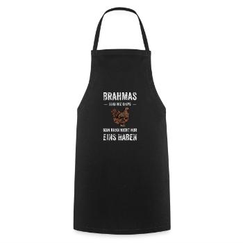 Brahma Hühner I Chicken Geflügel Motiv für - Kochschürze - Schwarz - Vorne - AI Model Male 185 dark (185cm)