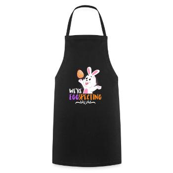 Egg-Specting Easter Bunny Easter Eggs Easter - Cooking Apron - black - Front - AI Model Male 185 dark (185cm)