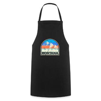 Montana Alpinisme Sommet Escalade Randonnée - Tablier de cuisine - noir - Devant - AI Model Male 185 dark (185cm)