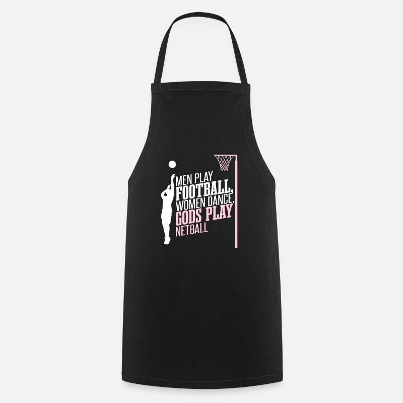 Gods Play Netball - Cooking Apron - black