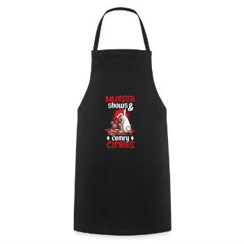 True Crime Murder Spy Crime Interest Gift Idea - Kochschürze - Schwarz - Vorne - AI Model Male 185 dark (185cm)