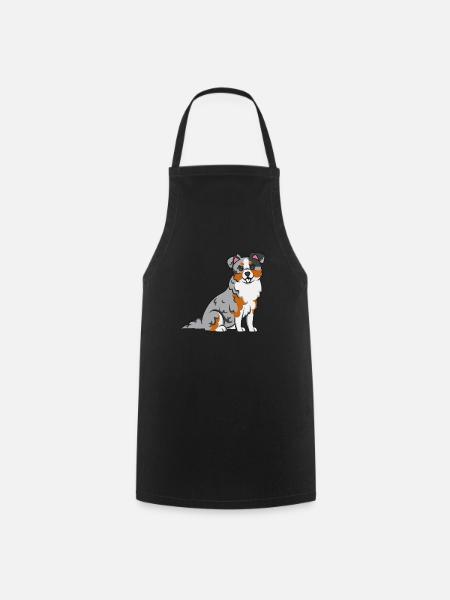 Miniature Australian Shepherd - Kochschürze - Schwarz
