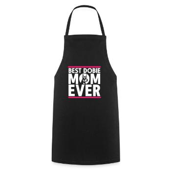Doberman Pinscher Dog Dobie - Cooking Apron - black - Front - AI Model Male 185 dark (185cm)