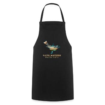 Save the Nature Environmental Protection Save the Earth - Cooking Apron - black - Front - AI Model Male 185 dark (185cm)