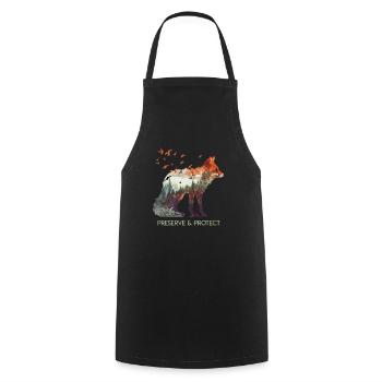 Protection de l’environnement Protection des espèces Sauvez la Terre - Tablier de cuisine - noir - Devant - AI Model Male 185 dark (185cm)