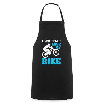 Love My Bike Bike Cycling Lovers - Cooking Apron - black - Front - AI Model Male 185 dark (185cm)