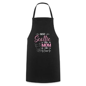 Scottish Terrier Scottie Dog - Cooking Apron - black - Front - AI Model Male 185 dark (185cm)