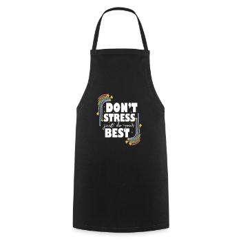 Test Day Don't Stress Just Do Your Best Teacher - Cooking Apron - black - Front - AI Model Male 185 dark (185cm)
