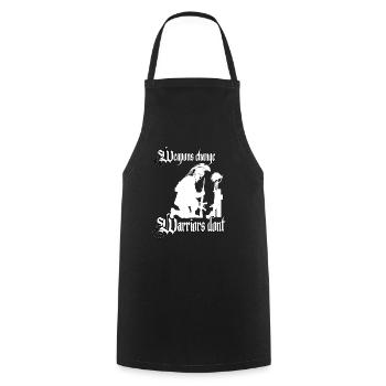 Weapons change, warriors, not soldiers, Sparta - Cooking Apron - black - Front - AI Model Male 185 dark (185cm)