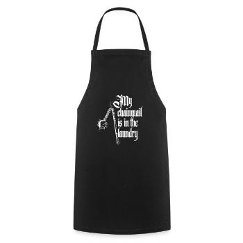 Buhurt Fans La chaîne de mailles Hema est au lavage - Tablier de cuisine - noir - Devant - AI Model Male 185 dark (185cm)