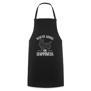 Scottish Terrier Scottie Dog - Cooking Apron - black - Front - AI Model Male 185 dark (185cm)