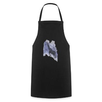 Giraffe Zoo Africa Safari Animal Park - Cooking Apron - black - Front - AI Model Male 185 dark (185cm)
