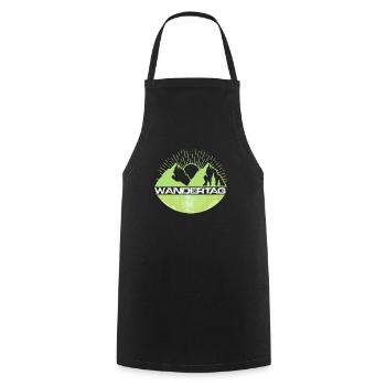 Wandertage Bergfan Wandern Hiking - Kochschürze - Schwarz - Vorne - AI Model Male 185 dark (185cm)