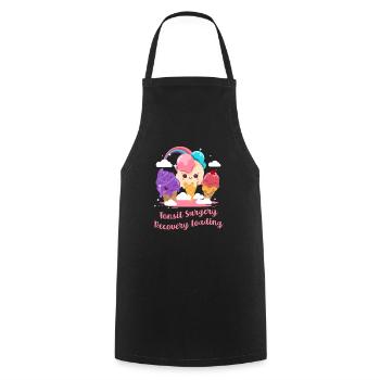 Chirurgie des amygdales Récupération Chargement Amygdalectomie Obtenir - Tablier de cuisine - noir - Devant - AI Model Male 185 dark (185cm)