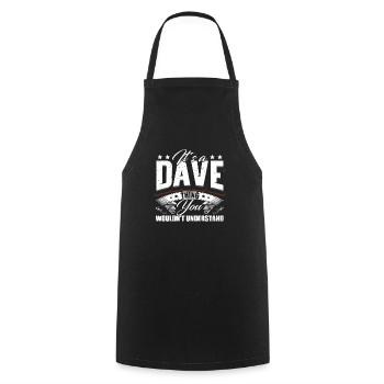 It's A Dave Thing - Cooking Apron - black - Front - AI Model Male 185 dark (185cm)