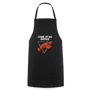 Come at Me Breaux Drôle d’écrevisse cajun Bouillir - Tablier de cuisine - noir - Devant - AI Model Male 185 dark (185cm)
