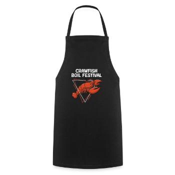 Crawfish Boil Festival Cajun Crawfish Party - Cooking Apron - black - Front - AI Model Male 185 dark (185cm)