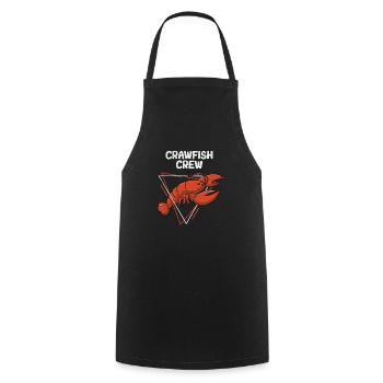 Crawfish Crew Funny Cajun Crawfish Boil Seafood - Cooking Apron - black - Front - AI Model Male 185 dark (185cm)