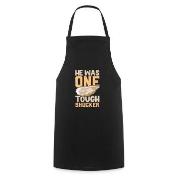 Oyster lover Funny oyster oyster shucker - Cooking Apron - black - Front - AI Model Male 185 dark (185cm)