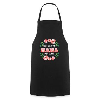 Coole Mama Muttertag weltbeste Mama Mothersday - Kochschürze - Schwarz - Vorne - AI Model Male 185 dark (185cm)