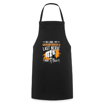 Look My Grandfather's Last Nerve Funny Grandpa - Cooking Apron - black - Front - AI Model Male 185 dark (185cm)