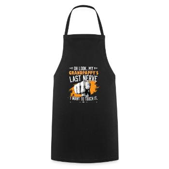 Look My Grandpappy's Last Nerve Funny Grandfather - Cooking Apron - black - Front - AI Model Male 185 dark (185cm)