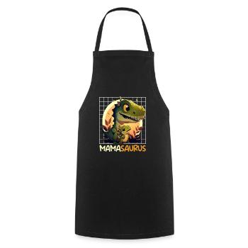 Mamasaurus Muttertag Mama Dinosaurier Mom - Kochschürze - Schwarz - Vorne - AI Model Male 185 dark (185cm)