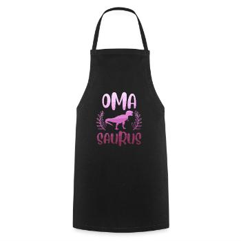 Omasaurus Muttertag Grandma Mama Tag Oma - Kochschürze - Schwarz - Vorne - AI Model Male 185 dark (185cm)