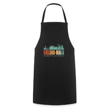 Pologne Bielsko Biata Skyline - Tablier de cuisine - noir - Devant - AI Model Male 185 dark (185cm)