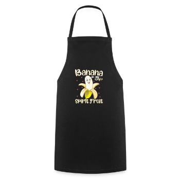 Funny Banana Lover - Cooking Apron - black - Front - AI Model Male 185 dark (185cm)