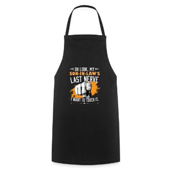 Look My Son-in-Law's Last Nerve Funny Marriage - Cooking Apron - black - Front - AI Model Male 185 dark (185cm)