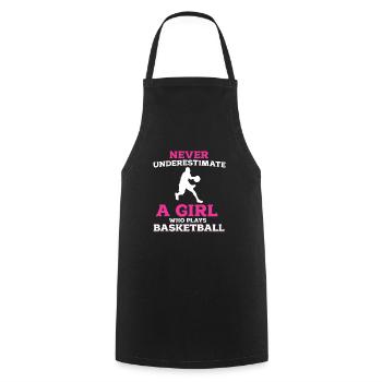 Basketball - Kochschürze - Schwarz - Vorne - AI Model Male 185 dark (185cm)