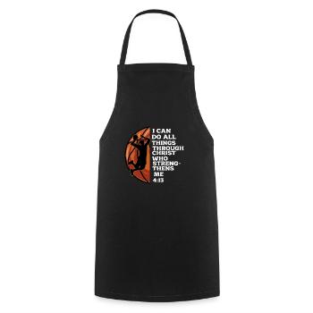 Basket-ball - Tablier de cuisine - noir - Devant - AI Model Male 185 dark (185cm)