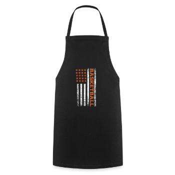 Basket-ball - Tablier de cuisine - noir - Devant - AI Model Male 185 dark (185cm)