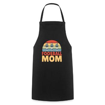 Foosball Mom Women Vintage Table Soccer Retro - Kochschürze - Schwarz - Vorne - AI Model Male 185 dark (185cm)