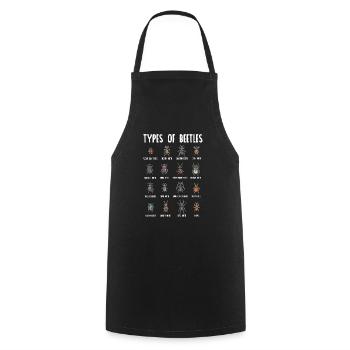 Insect collectors, insects, beetle lovers, entomologists - Cooking Apron - black - Front - AI Model Male 185 dark (185cm)