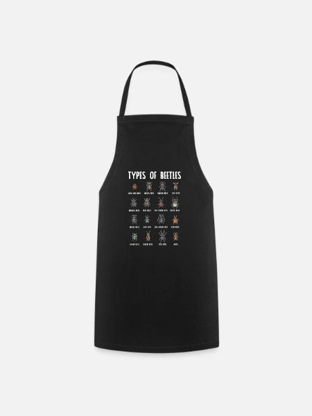 Insect collectors, insects, beetle lovers, entomologists - Cooking Apron - black