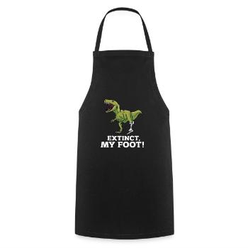 A leg joke humor gift - Cooking Apron - black - Front - AI Model Male 185 dark (185cm)